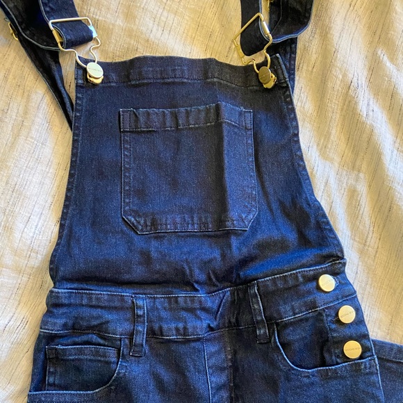 WeWoreWhat High Rise Skinny Overalls - Picture 3 of 7